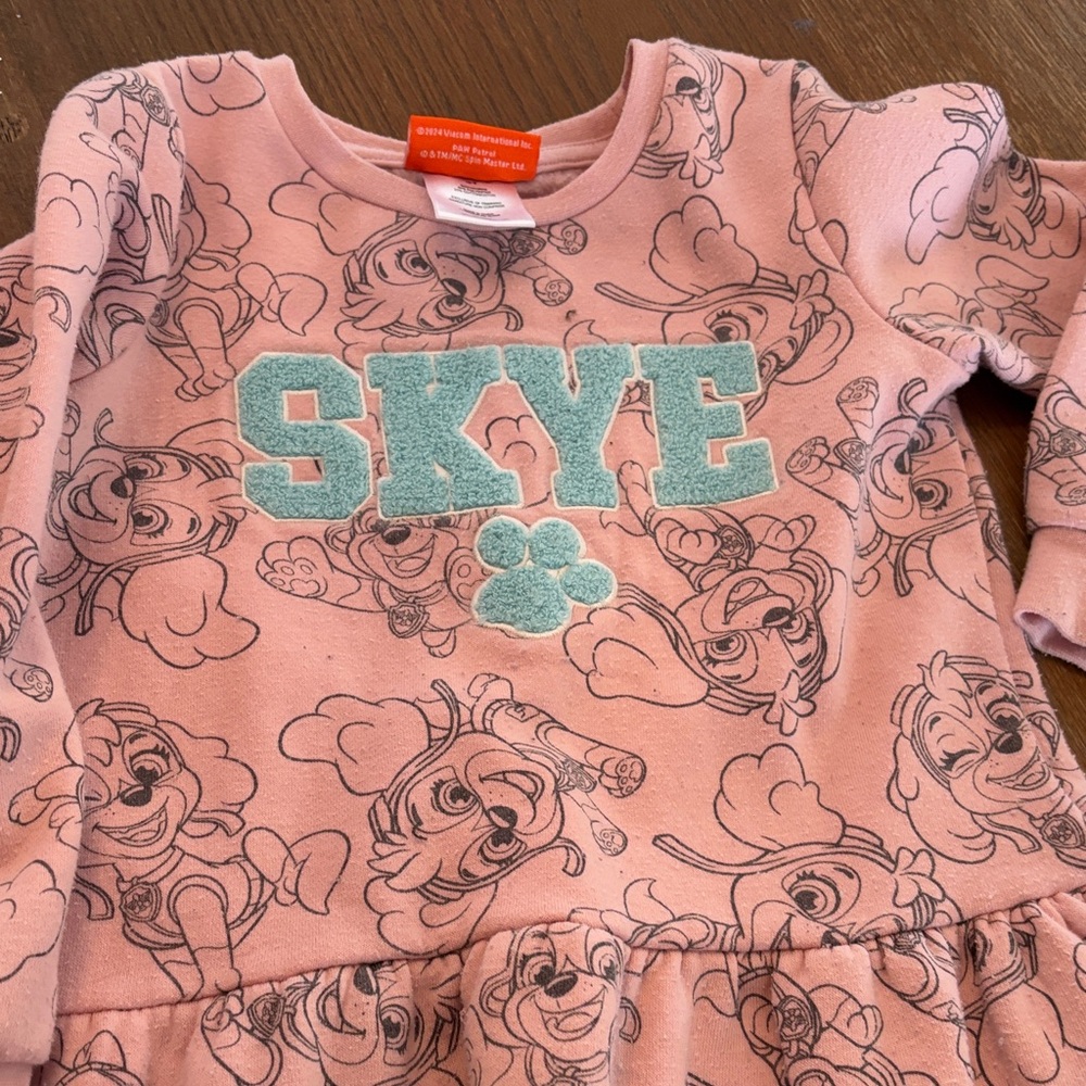 Zunie Cream and Pink Kids Dress Set - Picture 5 of 5